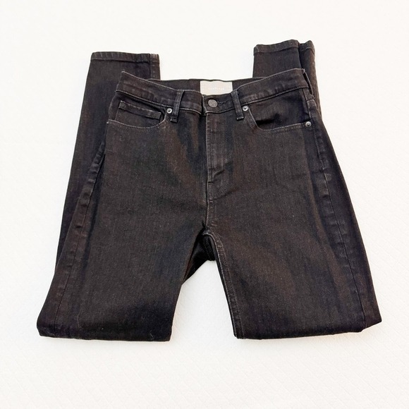 Everlane Black Denim Skinny Jeans Size 27 Regular - Picture 6 of 9